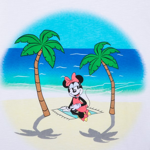 Minnie Mouse Summer Beach T-Shirt for Women