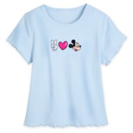 Mickey Mouse ''Peace, Love, Mickey'' T-Shirt for Women