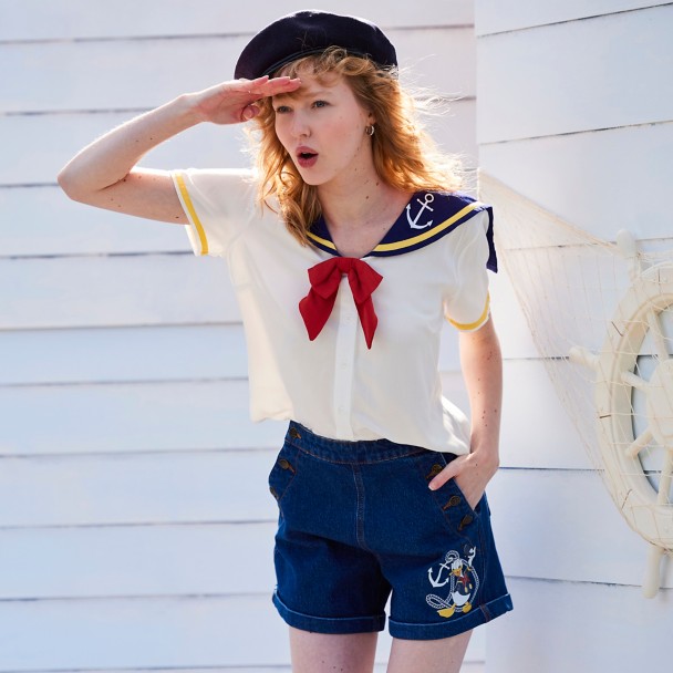 Donald Duck Sailor Shirt for Women by Her Universe – 90th Anniversary