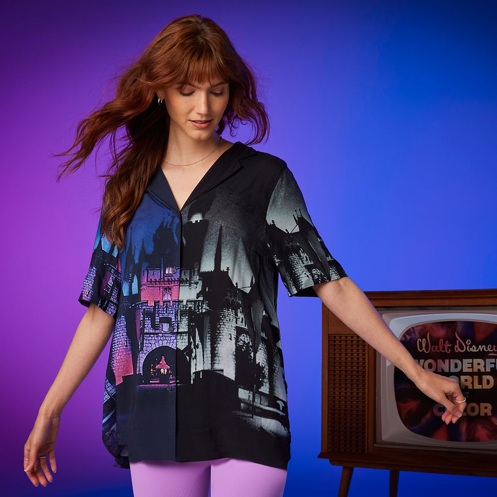 The Wonderful World of Disney Woven Shirt for Women &ndash; Disney100