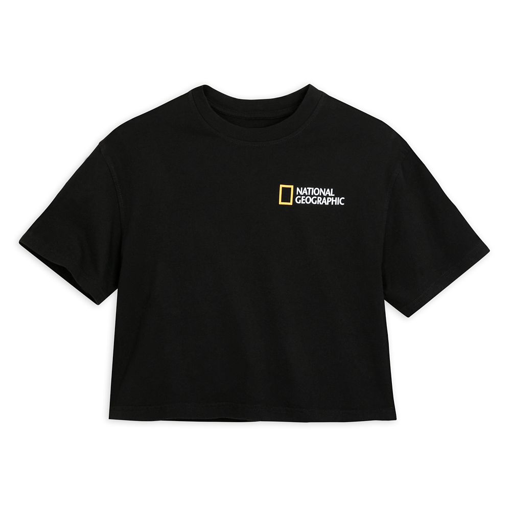 National Geographic Giraffes Semi-Cropped T-Shirt for Women now available for purchase