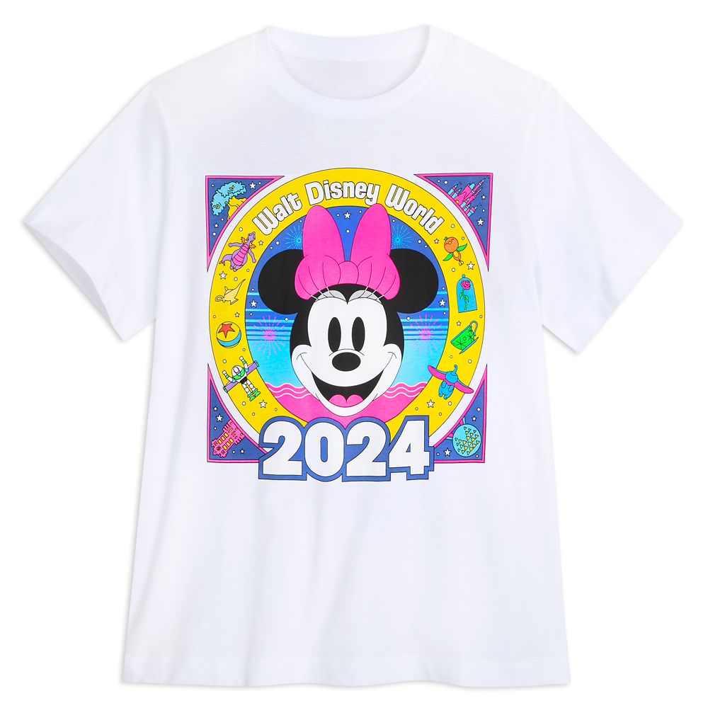 Minnie Mouse T-shirt Women's Disney Minnie Mouse Short Sleeve T-shirt  Cotton Size S-XL - Online Character Shop