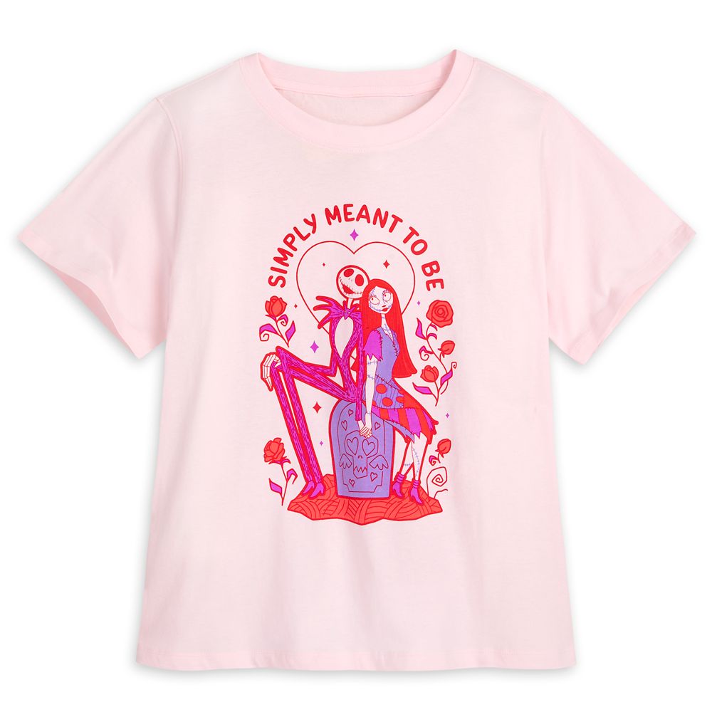 Jack Skellington and Sally Valentine's Day T-Shirt for Women – The Nightmare Before Christmas