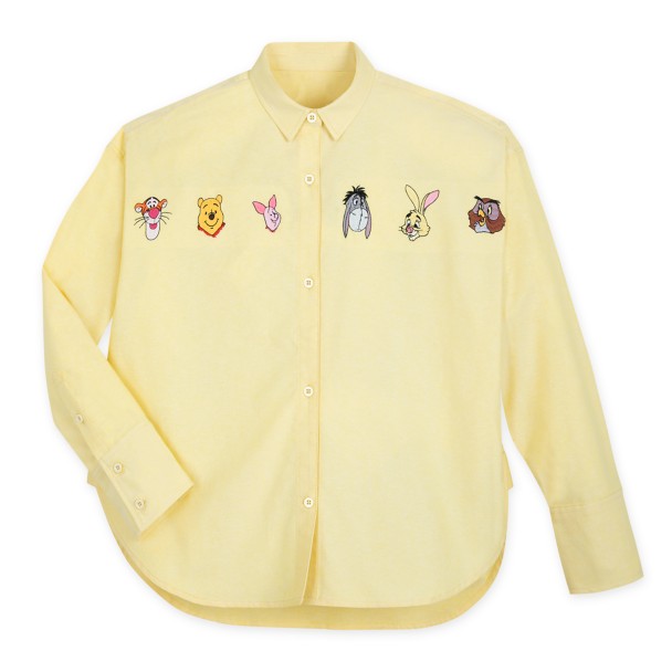 Winnie the Pooh Long Sleeve Oxford Shirt for Women