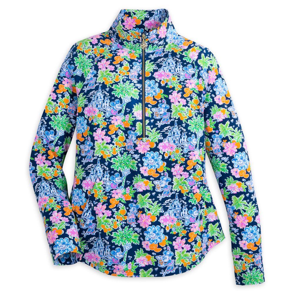 Mickey and Minnie Mouse Zip Pullover for Women by Lilly Pulitzer – Disney Parks – Get It Here