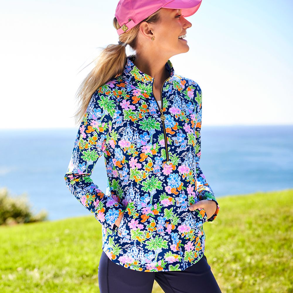 Mickey and Minnie Mouse Zip Pullover for Women by Lilly Pulitzer – Disney Parks