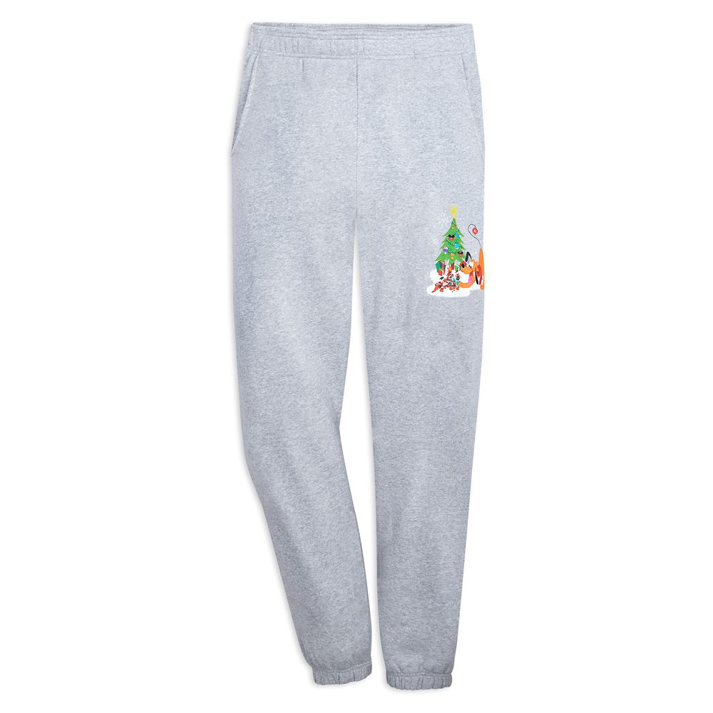 Pluto with Chip n Dale Holiday Jogger Pants for Adults Official shopDisney