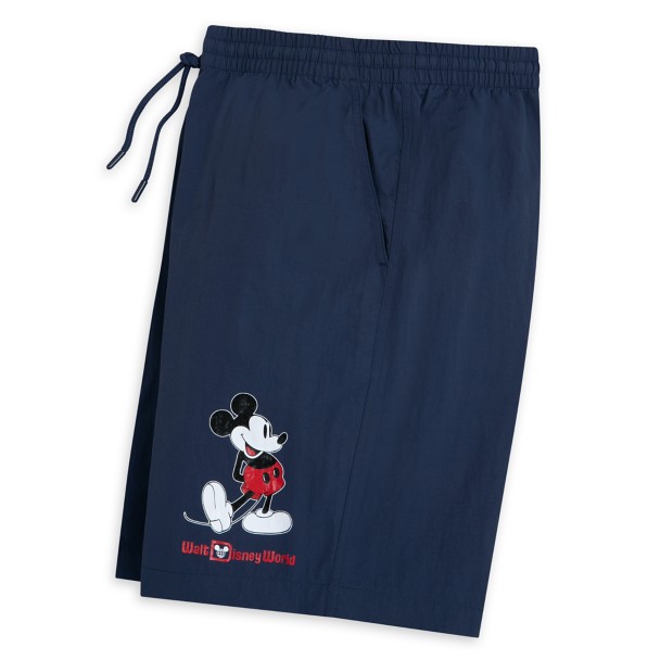 Mickey Mouse Standing Family Matching Shorts for Adults – Walt Disney World – Navy