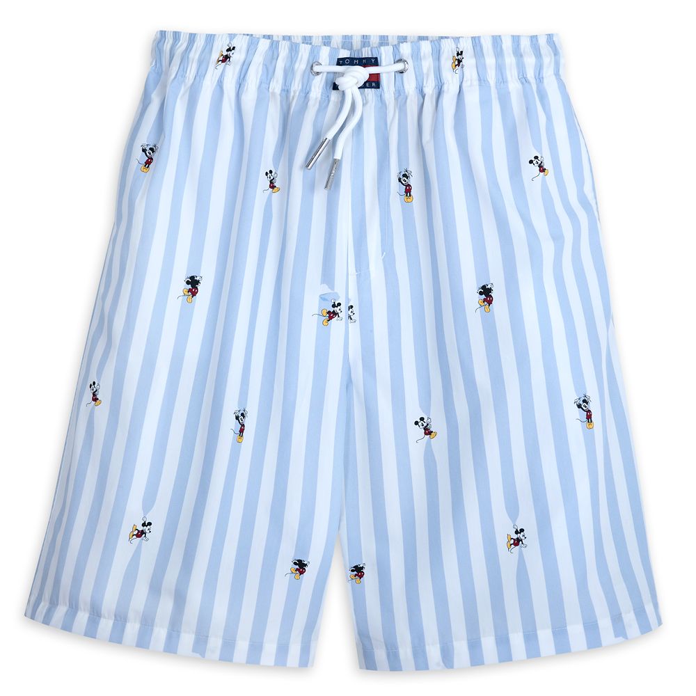 Mickey Mouse Striped Shorts for Adults by Tommy Hilfiger – Disney100 – Buy Online Now