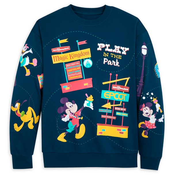 Mickey Mouse and Friends Play in the Park Pullover Sweatshirt for Adults – Walt Disney World