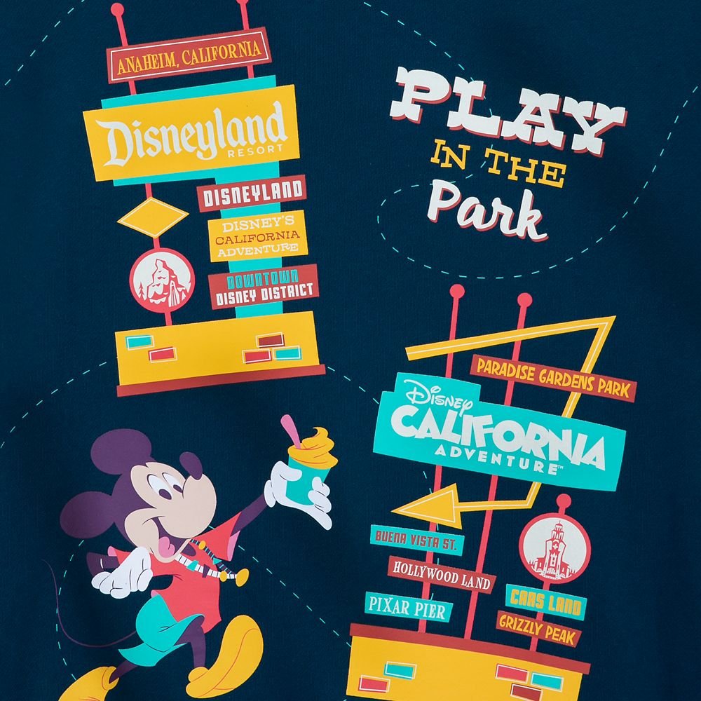 Mickey Mouse and Friends Play in the Park Pullover Sweatshirt for Adults – Disneyland