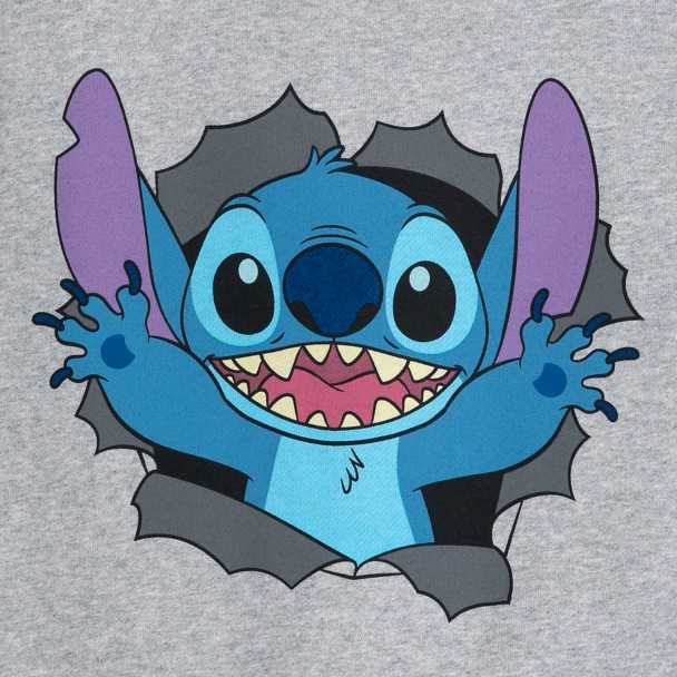 Lilo & Stitch Unisex Adult Cute Hoodie (M) (Blue)
