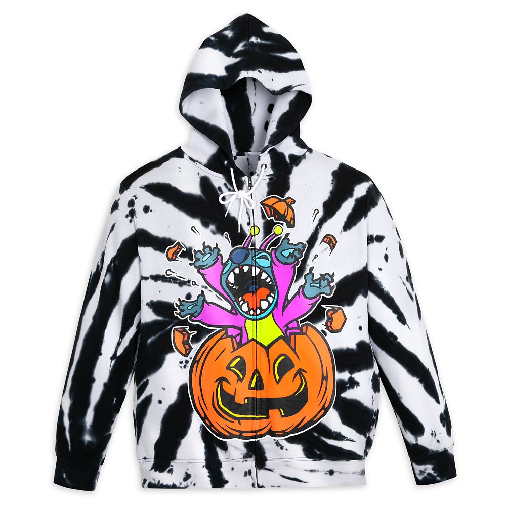Stitch Halloween Tie-Dye Zip Hoodie for Adults – Lilo & Stitch