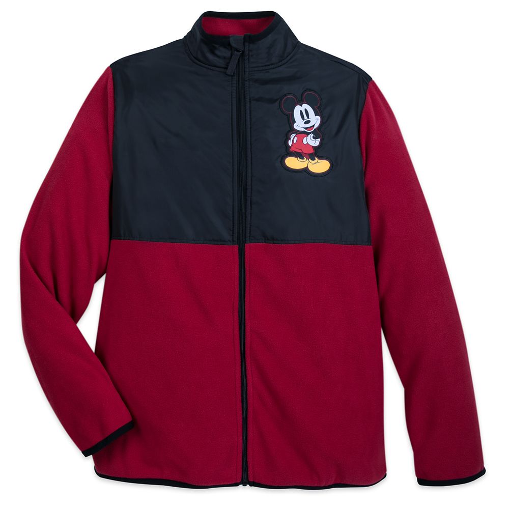 Mickey Mouse Pieced Fleece Jacket for Adults Official shopDisney