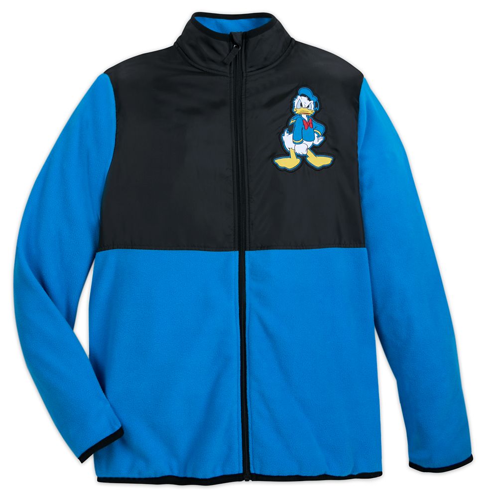 Donald Duck Pieced Fleece Jacket for Adults Official shopDisney