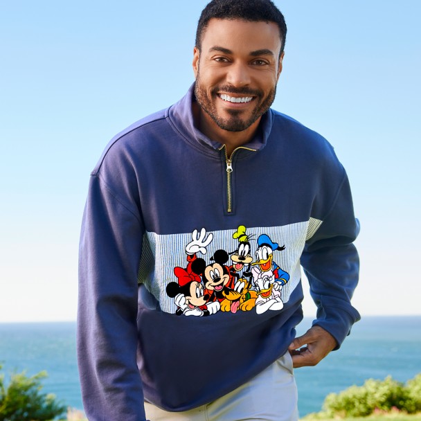 Mickey Mouse and Friends 1/4 Zip Fleece Top
