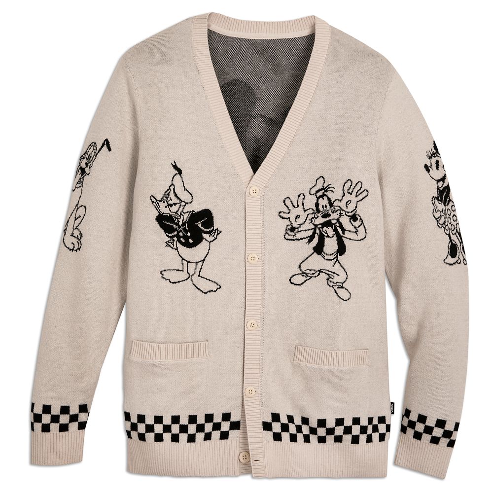 Mickey Mouse and Friends Cardigan Sweater for Adults by Vans – Disney100 available online for purchase