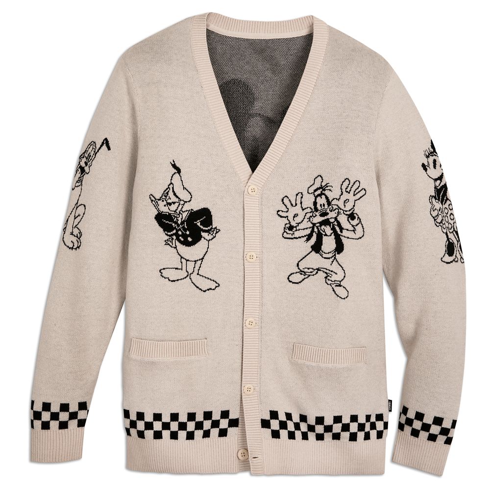 Mickey Mouse and Friends Cardigan Sweater for Adults by Vans  Disney100