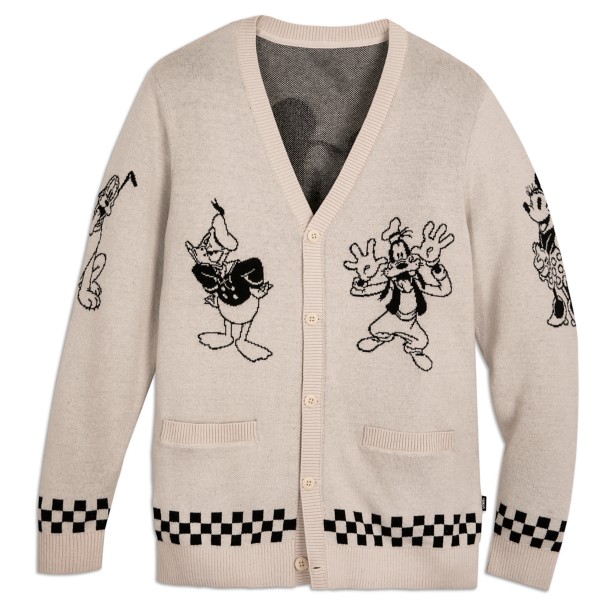 Mickey Mouse and Friends Cardigan Sweater for Adults by Vans – Disney100