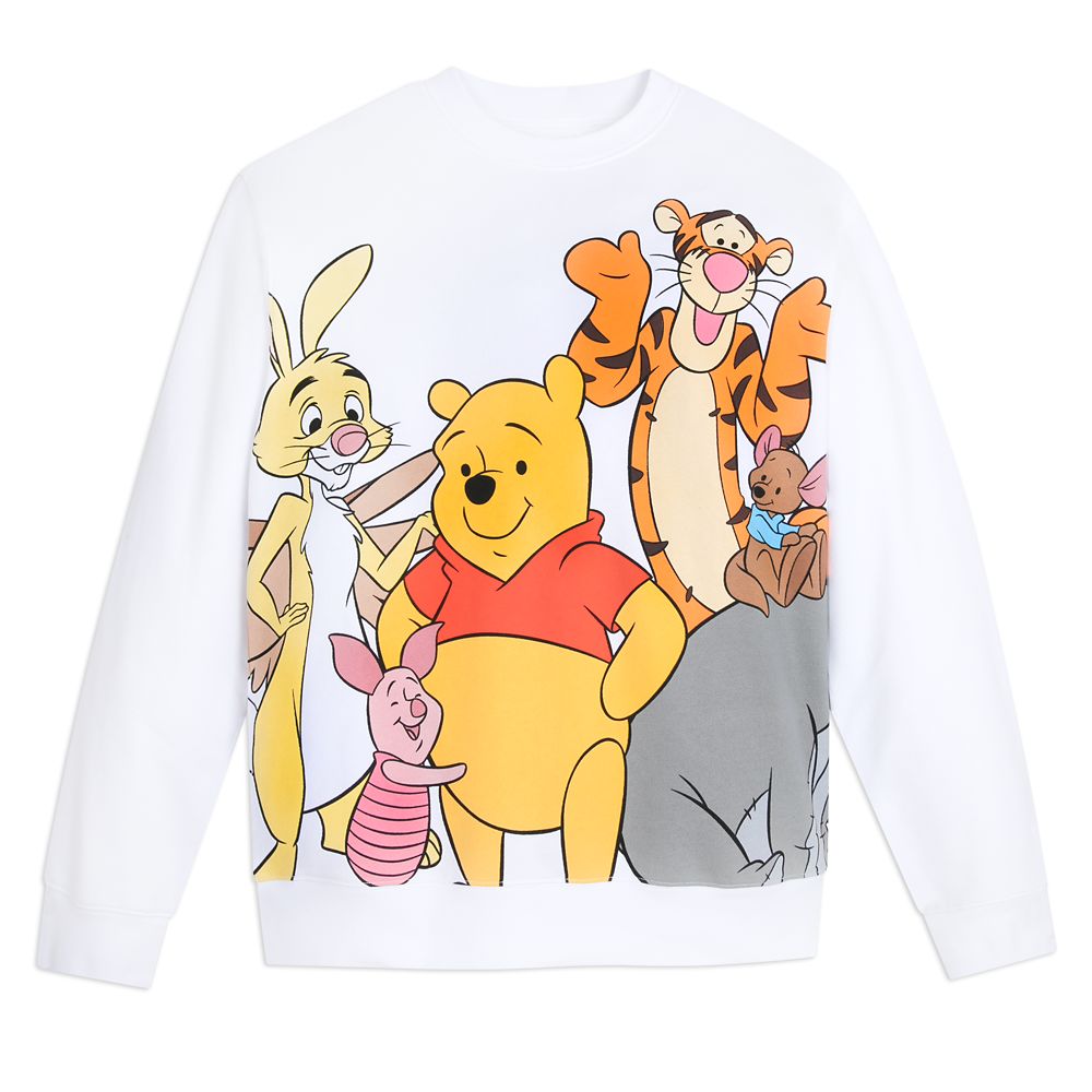 Winnie the Pooh - Pooh And Group Watercolor - Men's Pullover Fleece Hoodie