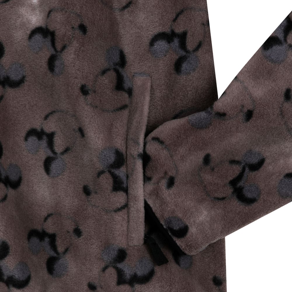 Mickey Mouse Zip Fleece Jacket with Allover Print for Adults