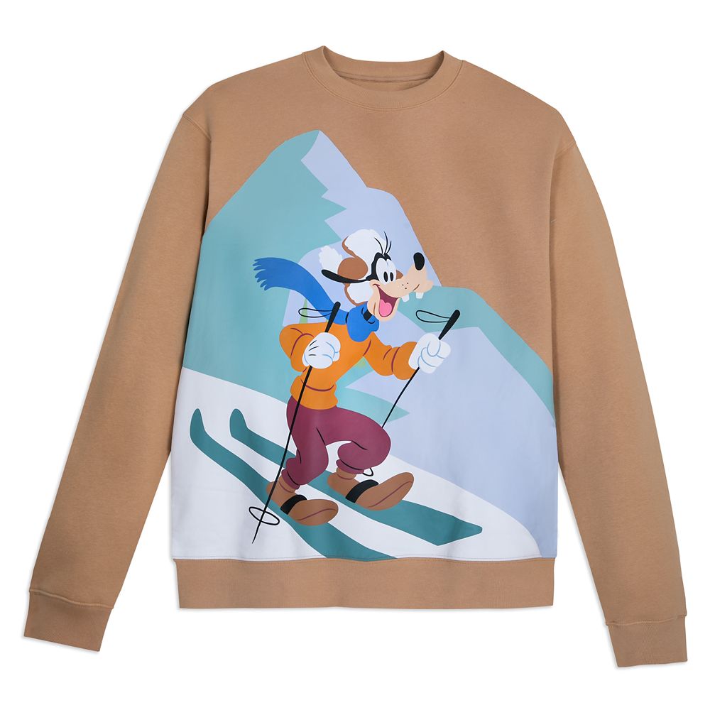 Goofy Holiday Homestead Pullover Sweatshirt for Adults can now be purchased online