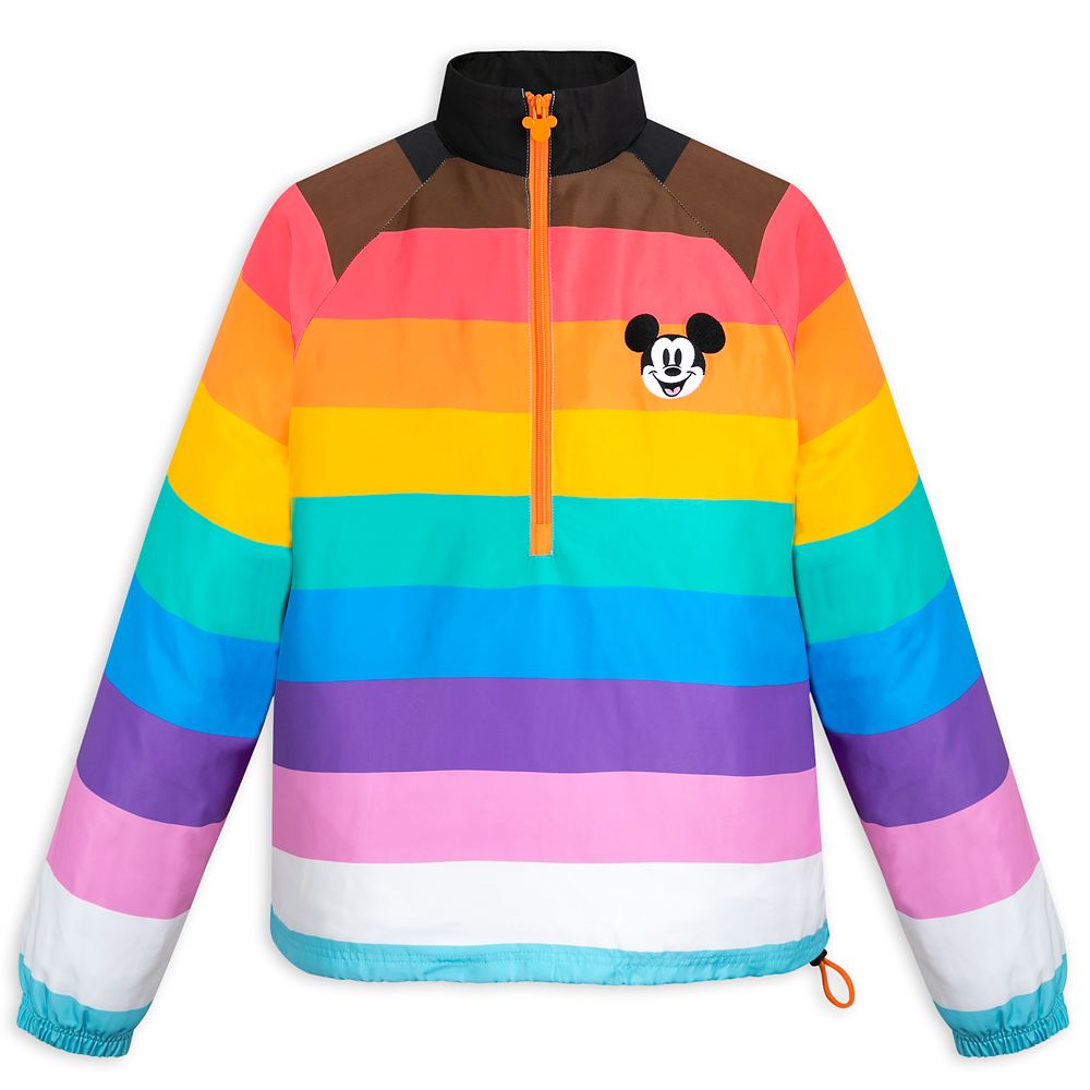 Mickey Mouse 3/4 Zip Pullover Jacket for Adults  Disney Pride Collection