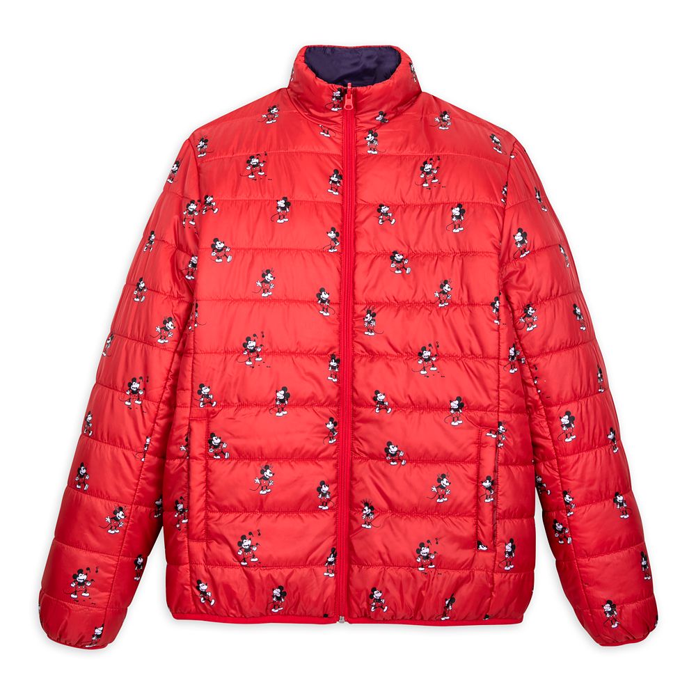 Mickey Mouse Puffy Jacket for Adults – Reversible