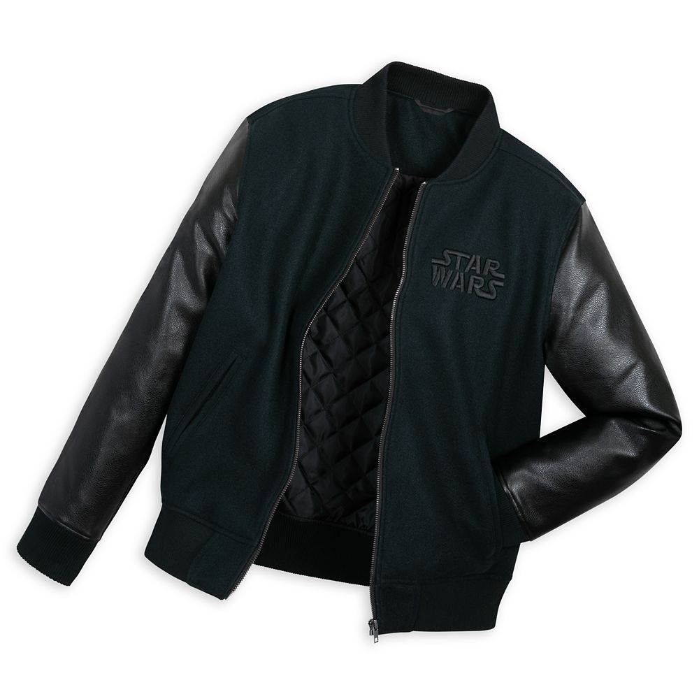 Star Wars Logo Varsity Jacket for Adults &ndash; Black