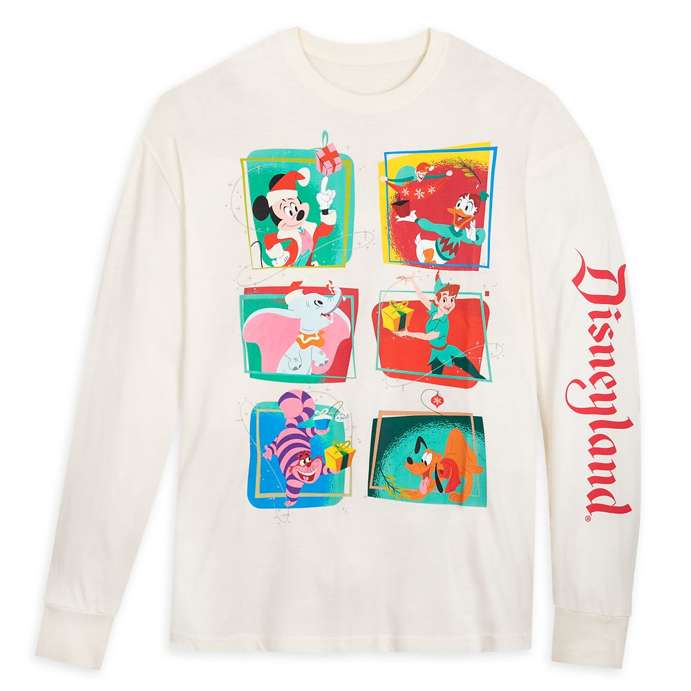 Disney Classics Christmas Long Sleeve T-Shirt for Adults  Disneyland