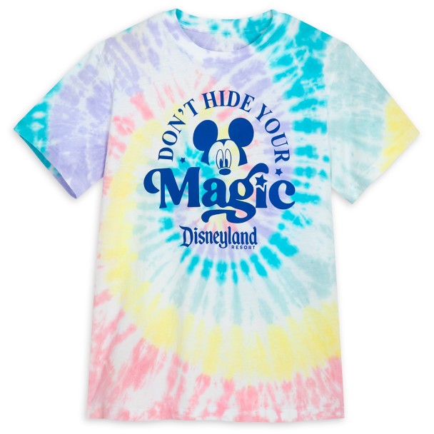 Mickey Mouse ''Don't Hide Your Magic'' Tie-Dye T-Shirt for Adults – Disneyland | Disney Store