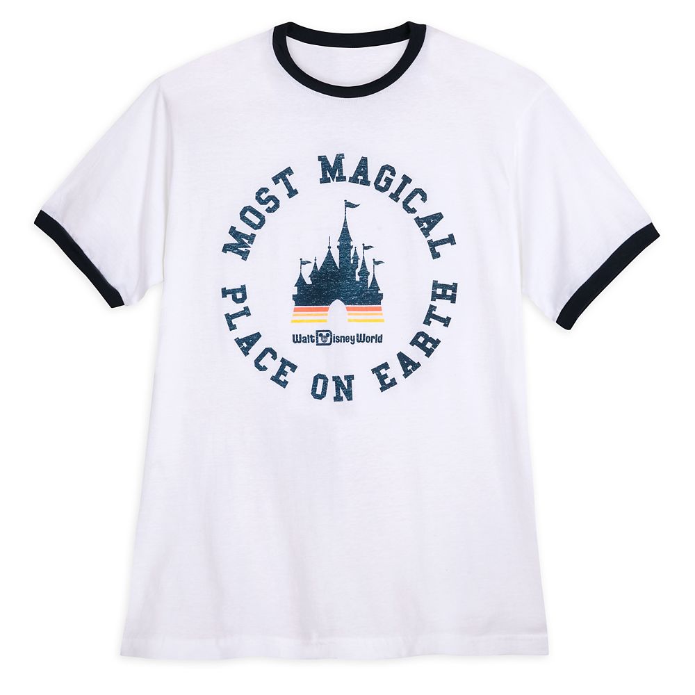 Walt Disney World ”Most Magical Place on Earth” Ringer T-Shirt for Adults now available for purchase