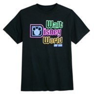 Walt Disney World Glow-in-the-Dark Neon Logo T-Shirt for Adults