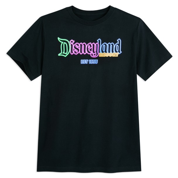 Disneyland Glow-in-the-Dark Neon Logo T-Shirt for Adults | Disney 