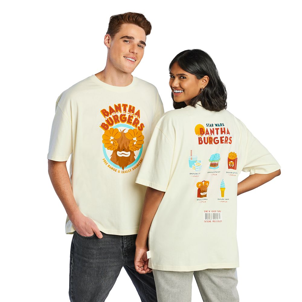 Bantha Burgers T-Shirt for Adults – Star Wars now out