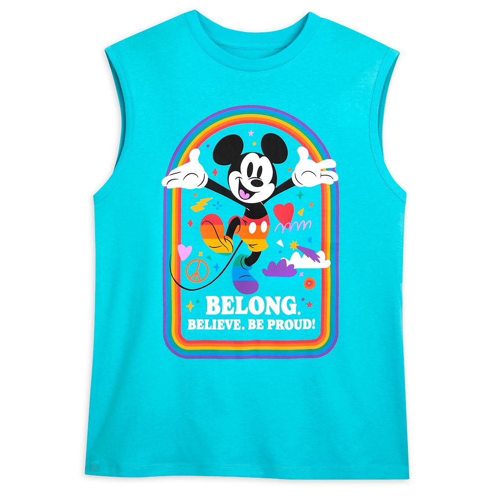 Mickey Mouse Tank Top for Adults – Disney Pride Collection is now out for purchase