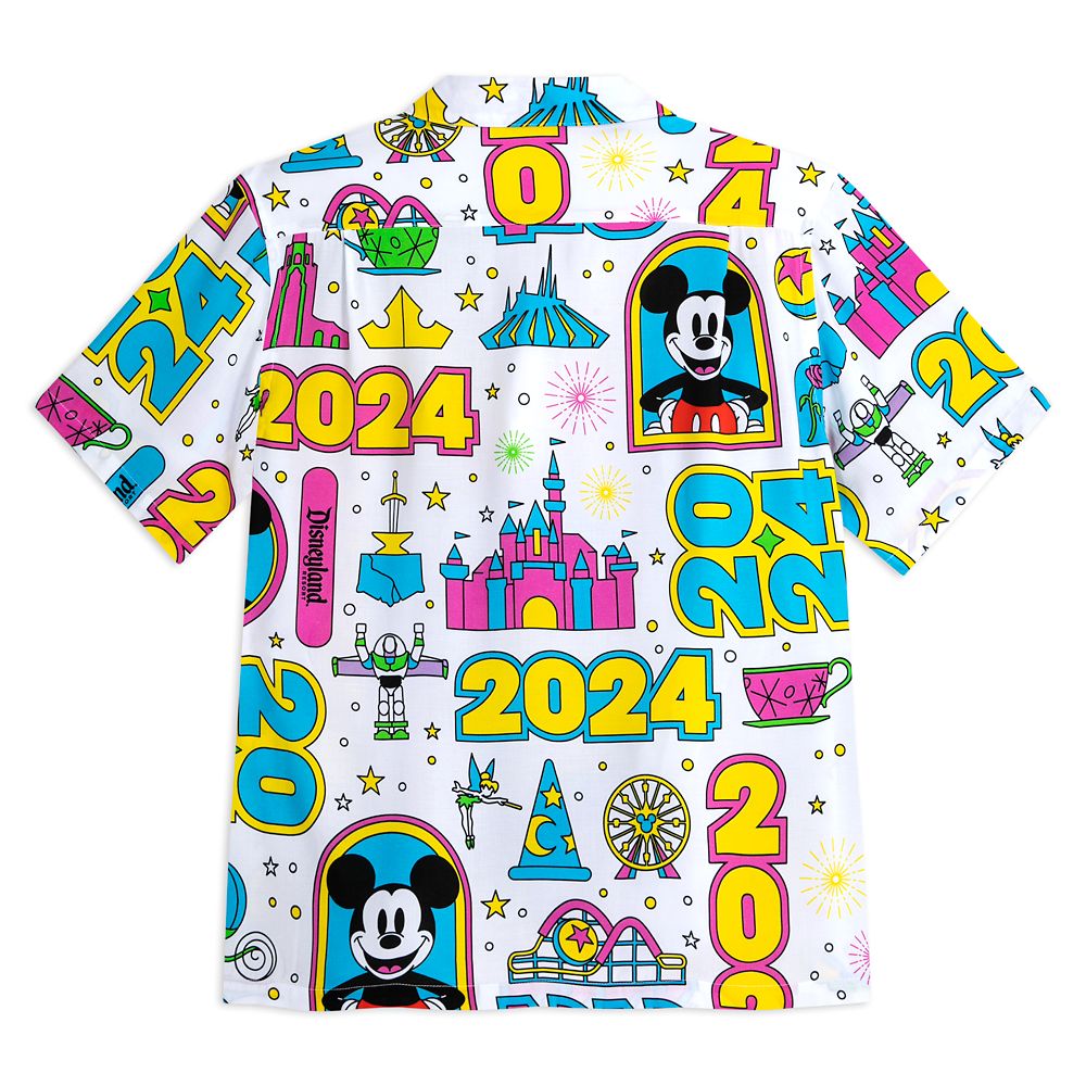 Mickey and Minnie Mouse Woven Shirt for Adults – Disneyland 2024