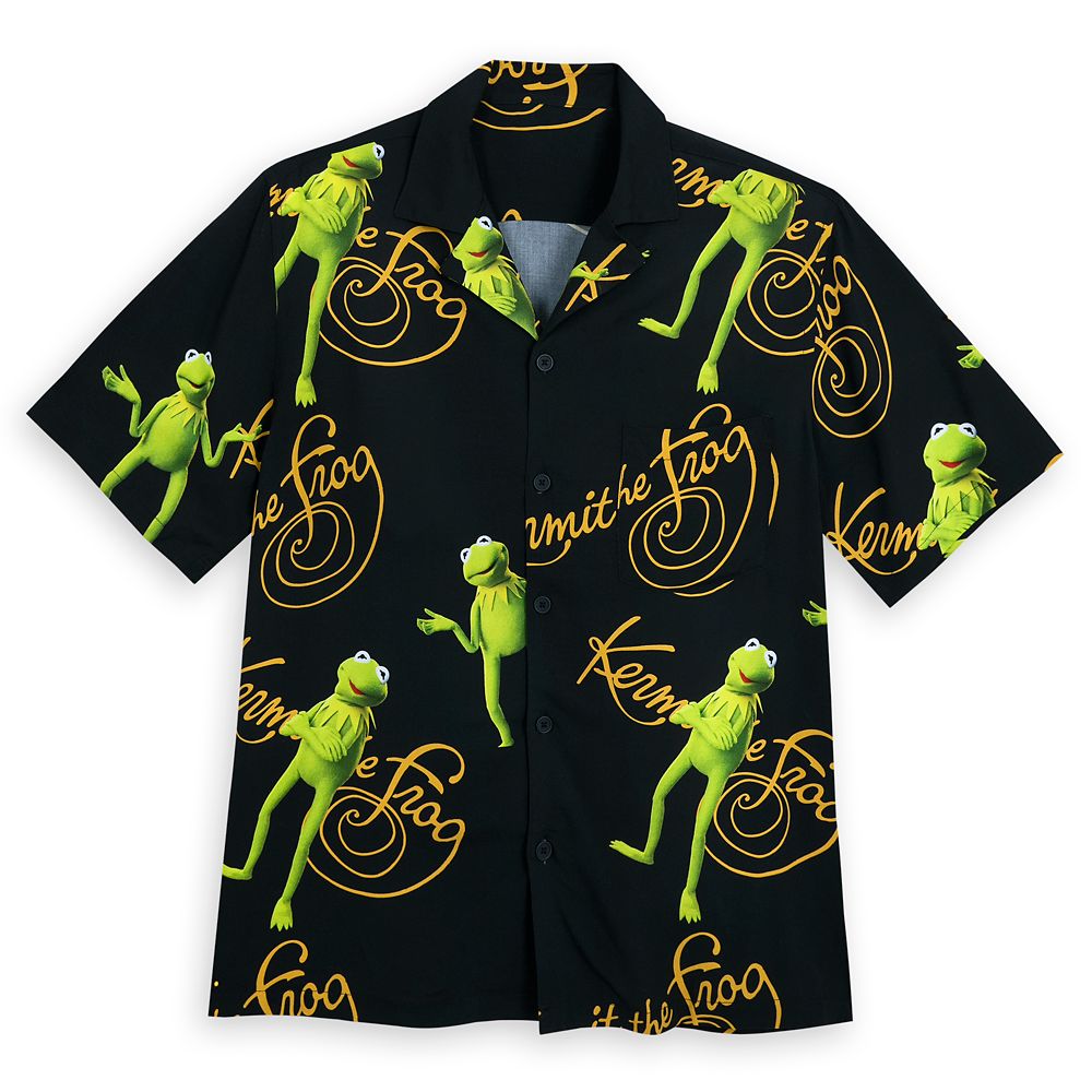Kermit Woven Shirt for Adults – The Muppets is here now