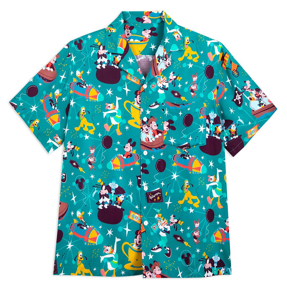 Mickey Mouse and Friends Play in the Park Woven Shirt for Adults has hit the shelves