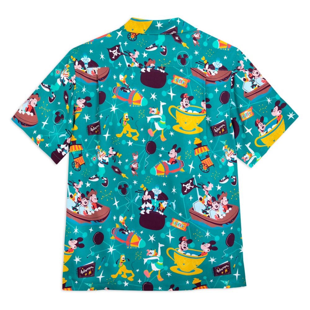 Mickey Mouse and Friends Play in the Park Woven Shirt for Adults