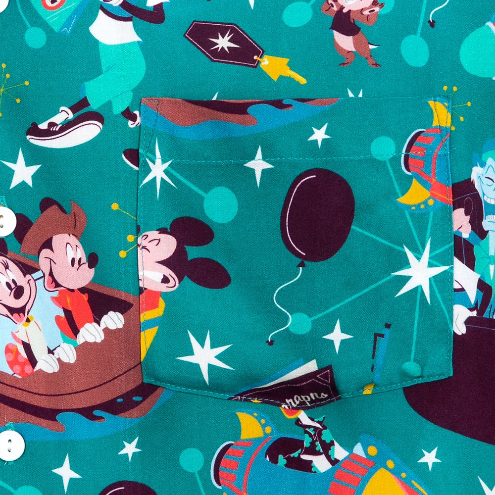 Mickey Mouse and Friends Play in the Park Woven Shirt for Adults