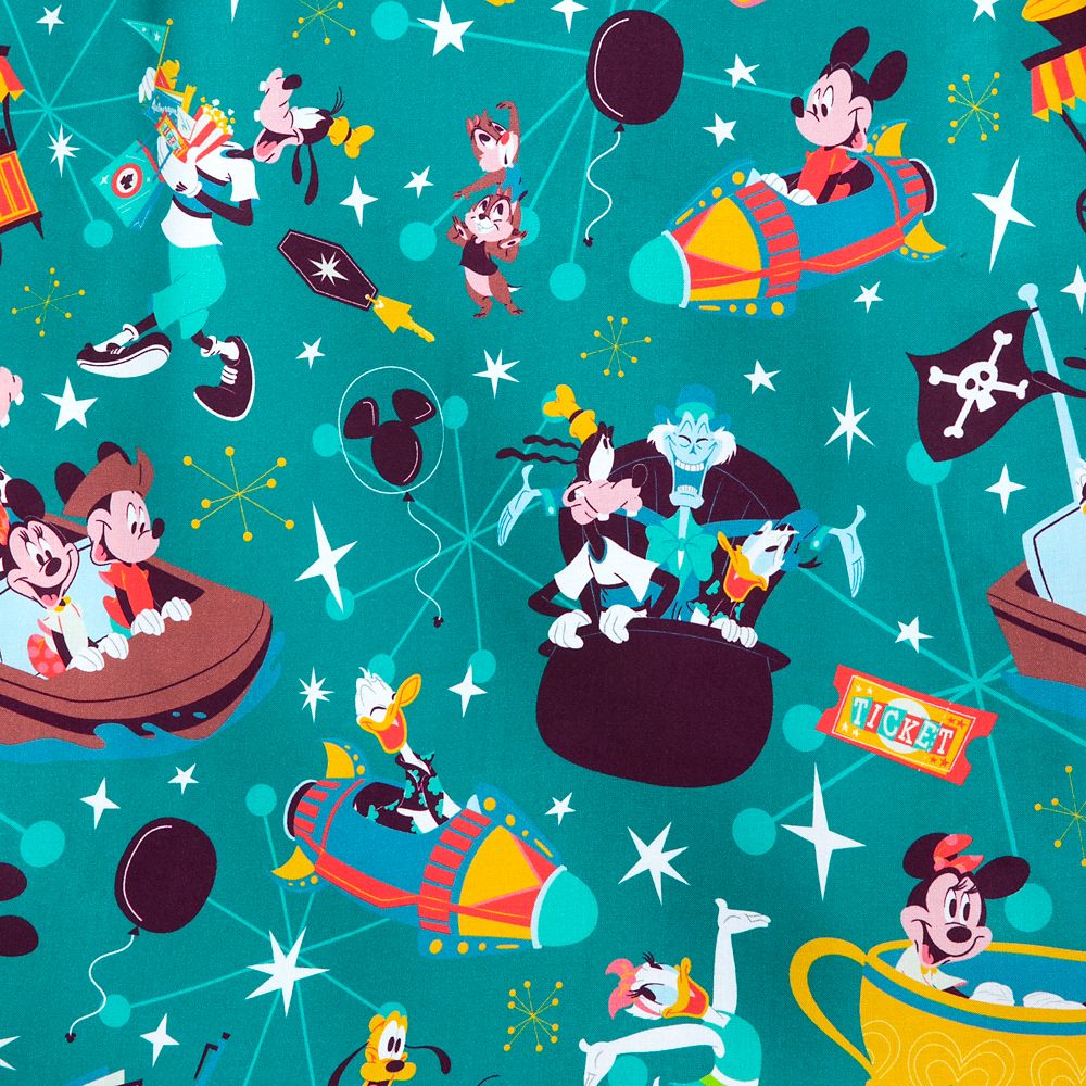 Mickey Mouse and Friends Play in the Park Woven Shirt for Adults