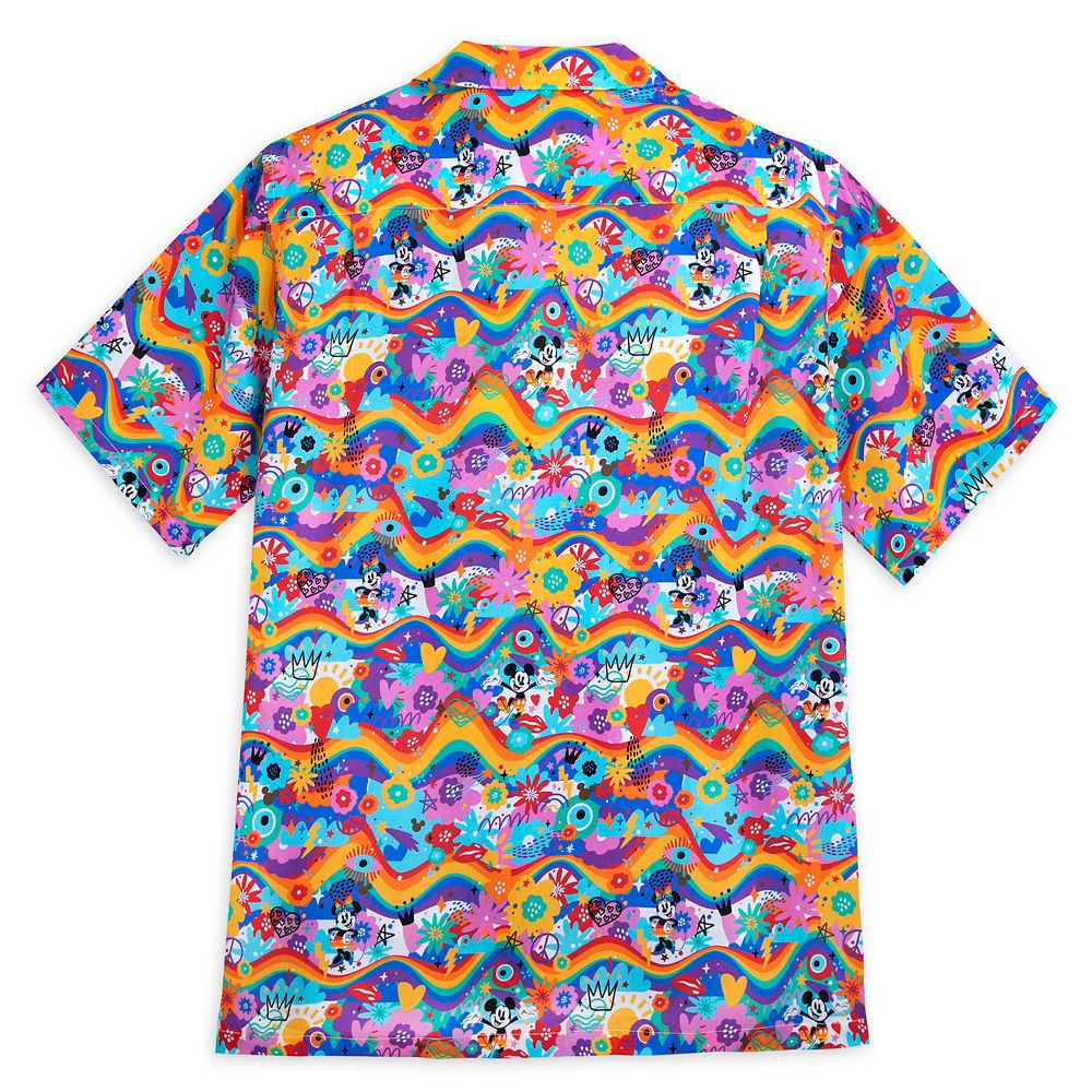 Mickey Mouse and Minnie Mouse Woven Shirt for Adults – Disney Pride Collection