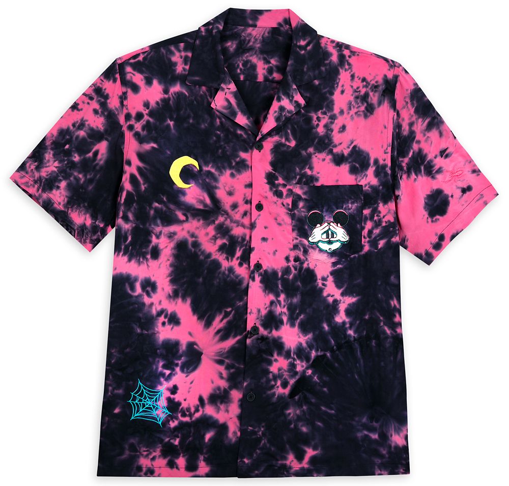 Mickey Mouse Halloween Tie-Dye Woven Shirt for Adults is now available
