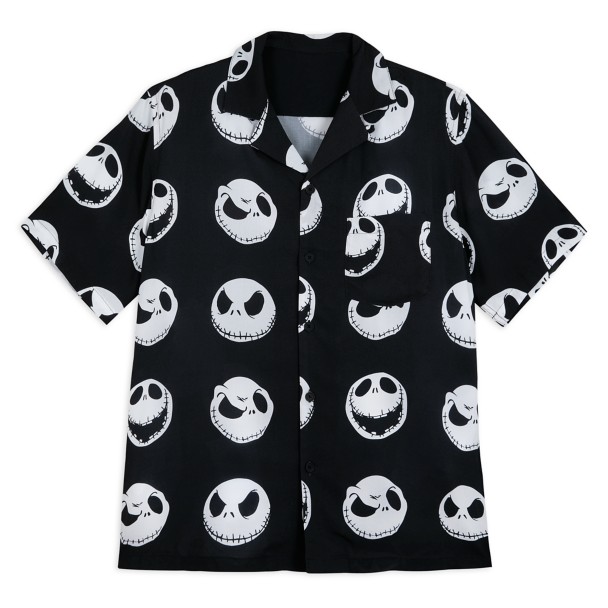 Jack Skellington Woven Shirt for Adults – The Nightmare Before Christmas