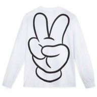 Mickey Mouse Peace Sign Long Sleeve T-Shirt for Adults