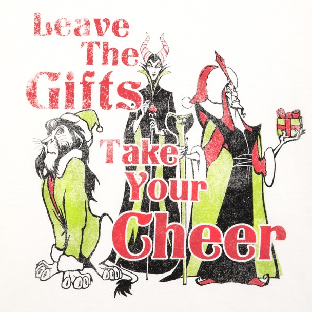 Disney Villains Long Sleeve Holiday T-Shirt for Adults