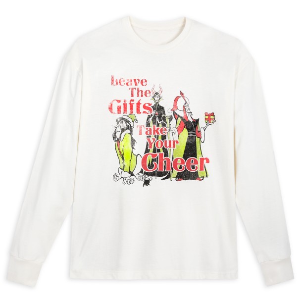 Disney Villains Long Sleeve Holiday T-Shirt for Adults
