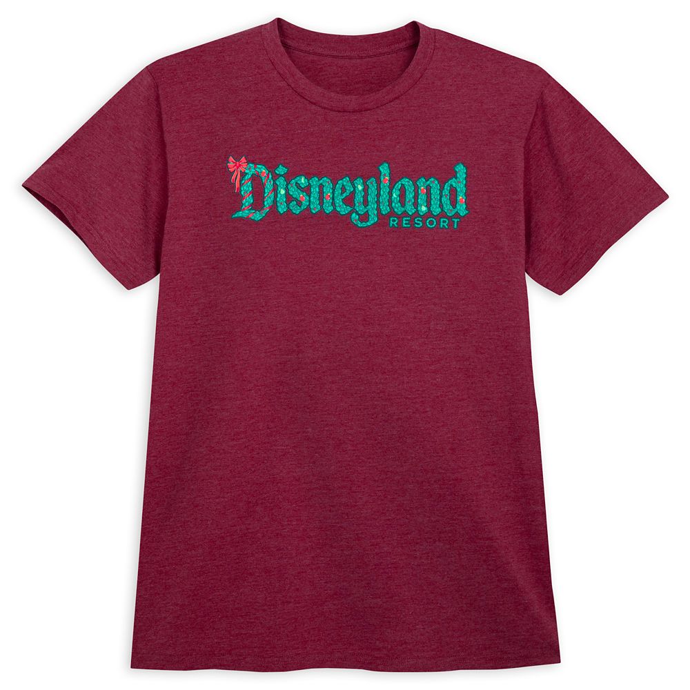 Disneyland Logo Holiday T-Shirt for Adults can now be purchased online