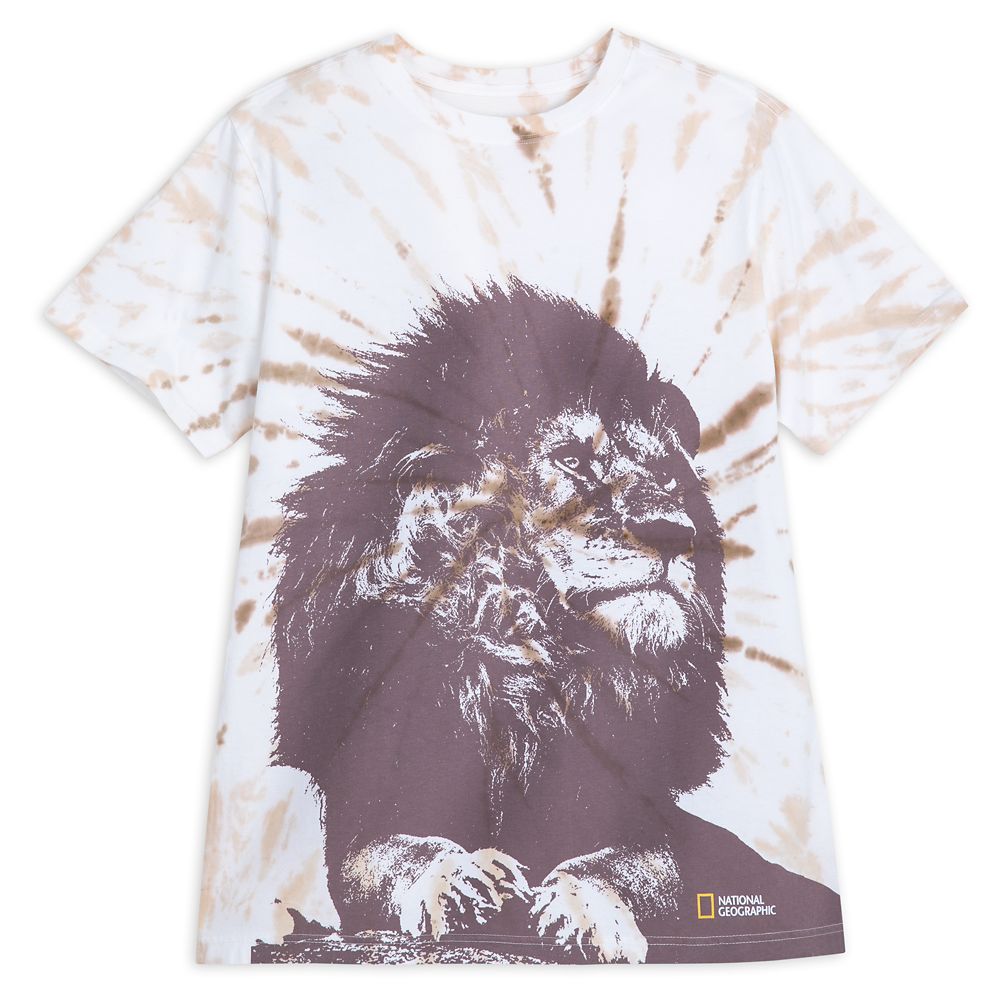 National Geographic Lion Tie-Dye T-Shirt for Adults is here now